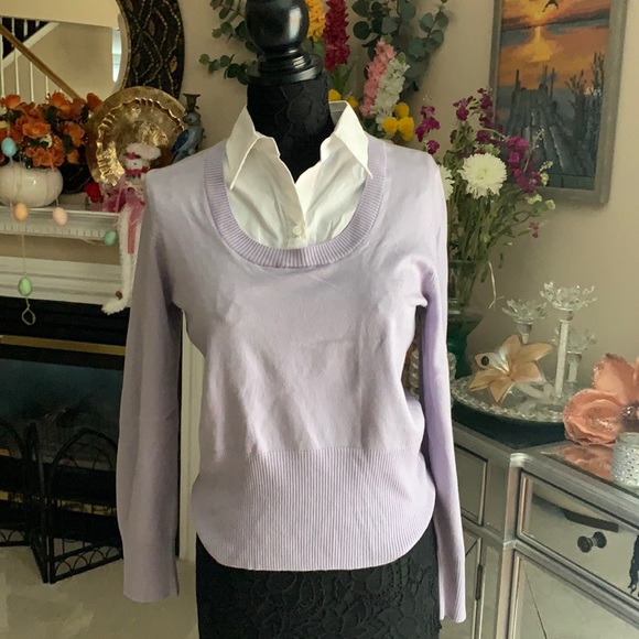 Carolyn Taylor Sweaters - Carolyn Taylor button up/sweater layered look top
